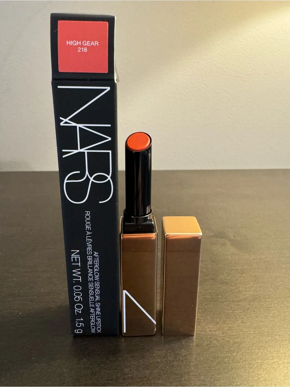 NARS Afterglow Sensual Shine Lipstick High Gear (Burnished Coral) 1.5 g Full Siz